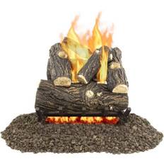 Pleasant Hearth Electric Fireplaces Pleasant Hearth Willow Oak Fireplace Log Set 42 lb