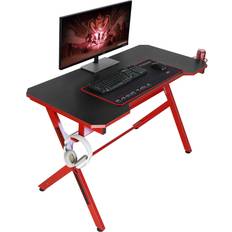 Gaming Desks 48" Home Office Gaming Computer Desk-Black/Red