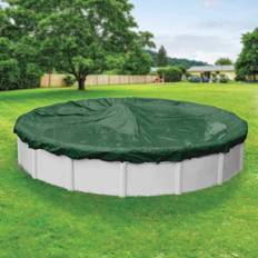 Robelle Pool Parts Robelle Supreme 12 ft. Round Green Solid Above Ground Winter Pool Cover