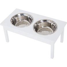 PetWeighter Platimun Grey Raised and Weightable No Spill! Large Dog Food & Water  Bowl, 8.4 Cups