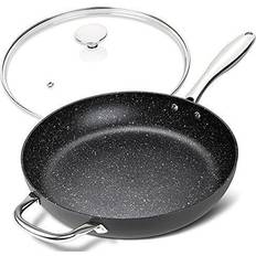 Michelangelo Hard Anodized Non Stick with lid 11.8 "