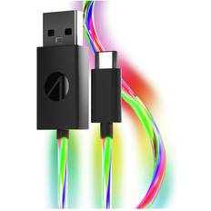 Adapter Stealth 2m LED Light Up Twin Play & Charge Cables, Compatible with PS5 and