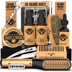 Beard straightener Grow A Beard Beard Straightener Grooming Kit