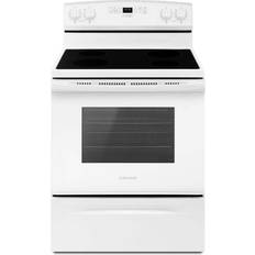 Freestanding induction cooker Ranges Amana 4.8 Cu. Ft. White