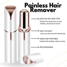 NGP Painless Hair Removal for Women Facial Hair Remover Rechargeable White