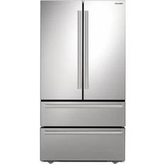 Sharp Fridge Freezers Sharp SJG2351F 22.5 Cu. Ft. Energy Rated French Door with Dual Compartments Stainless Steel