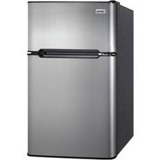 Summit 19" 3.2 cu.ft. Stainless Look Compact Silver, Black