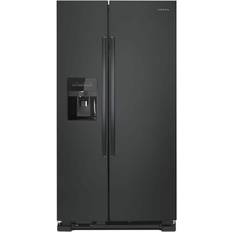Fridge freezer with ice dispenser black Amana 36" Black