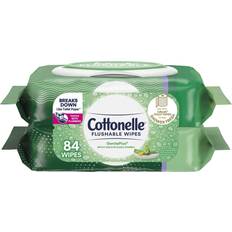 Cottonelle GentlePlus Flushable Wipes with Aloe & Vitamin E 2pk/42ct
