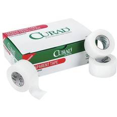 Glue CURADï¿½ Transparent Adhesive Tape, 1" x 10 Yd, White, Box Of 12