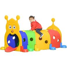 Plastic Outdoor Toys Qaba Indoor & Outdoor Caterpillar Kids Tunnel Crawling