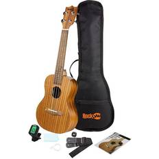 Rockjam String Instruments Rockjam Premium Soprano Ukulele Kit, Beig/Green