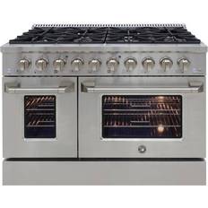 48 Double Oven 2 Silver, Blue