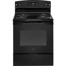 Gas electric cookers freestanding GE JB258DMBB Black