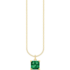 Halsketten Thomas Sabo Charm Club Necklace - Gold/Green