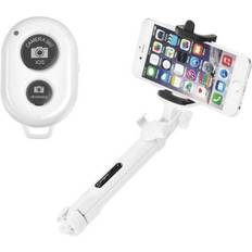 Bluetooth tripod ForCell Combo selfie stick med tripod and remote control Bluetooth Vit