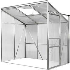 Veggdrivhus Lean to Greenhouse Polycarbonate 190x122x202cm