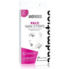 Andmetics Facial care Wax Strips Face Wax Strips 20 Wax Strips + 4 Care Wipes
