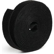 Kabelbinder Label The Cable Managment Hook and Loop Tape, 9.8 ft (3 m) Black, Velour Quality Ties Reusable, Wire Ties CuttoSize, Cord Organizer, Wire