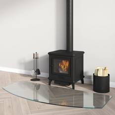 Ethanolkamine vidaXL Fireplace Glass Plate 120x50 cm