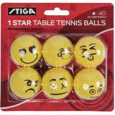 STIGA Sports Table Tennis Balls STIGA Sports 1 Star Emoji 6Pcs