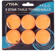 STIGA Sports Table Tennis Balls STIGA Sports Ping Pong 3 Star 6Pcs