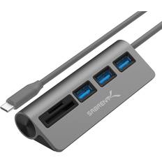 Micro sd card adapter Sabrent 3 Port USB 3.0 Hub with SD/Micro SD Card Reader (HB-U3CR)