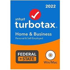 Intuit Office Software Intuit TurboTax Home and Business 2022 Federal and State Tax Software