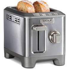 Wide 2 slice toaster Wolf Gourmet 2-Slice Extra-Wide Slot Toaster