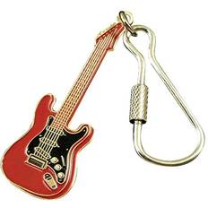 Aim Electric Guitar Keychain Red