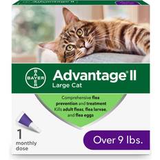 Pets Advantage II Bayer Once-A-Month Cat Topical Flea Treatment Over