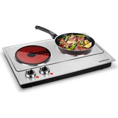 Double electric hot plate Cooktops Cusimax Hot Plate 1800W