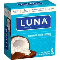 Clif Bars Clif Luna Whole Nutrition Bars for Women Chocolate Dipped Coconut