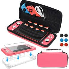 Screen Protection & Storage Accessories Kit for Nintendo Switch Lite, Carrying Case with Screen Protector and TPU Protective Cover Case for Nintendoâ¦