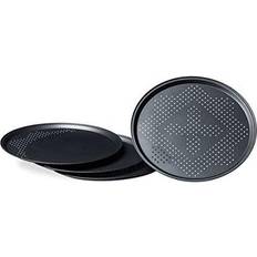 Relaxdays Pizza Pans with Perforations Backstein