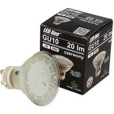 Gu10 led pære GU10 LED Pære 1W, 220-260V Med Rød Lys