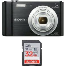 Sony Compact Cameras Sony DSCW800/B 20.1 MP Digital Camera (Black)