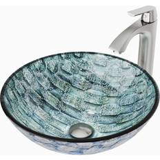 Glazed Ceramics Bathroom Sinks Vigo VGT549 16-1/2"