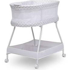 Bassinets Delta Children Sweet Dreams Bassinet with Airflow Mesh Bedside Crib with