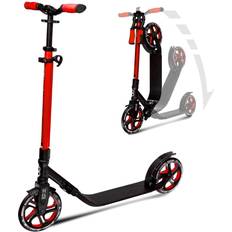 Crazy Skates London Foldable Kick Scooter Great Scooters For Teens And Adults Red One Size Fits All