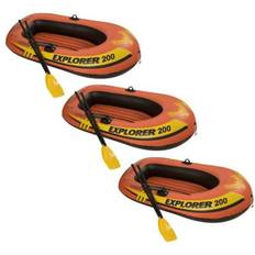 Intex Inflatable Toys Intex Explorer 200 Inflatable 2-Person Raft Set with Oars and Pump (Set of 3)