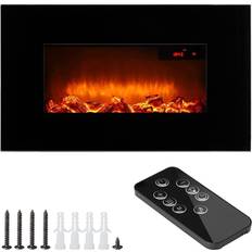 Elektriske peiser Wall Mounted Electric Fireplace Black with Remote Control