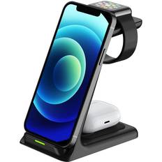 Trådløse ladere Batterier & Ladere SiGN 3-in-1 Wireless Charging Stand 15W