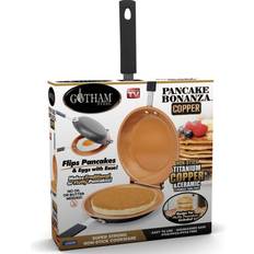 Crepe & Pancake Pans Gotham Steel Double Flip Non-Stick Ti-Ceramic with lid 7 "