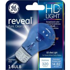 High-Intensity Discharge Lamps GE 40-Watt Reveal Appliance A15 Light Bulb