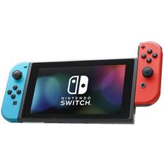 Nintendo switch and mario kart 8 deluxe bundle Game Consoles Nintendo 2019 New Switch Red/Blue Joy-Con Improved Battery Life Console Bundle with Mario Kart 8 Deluxe NS Game Disc 2019 Best Game!