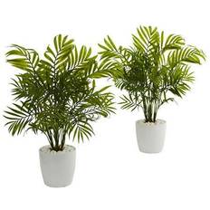 Nearly Natural Set of 2 Palms