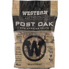 Smoker Boxes Western Premium BBQ Products Post Oak BBQ Smoking Chips 180 Cu