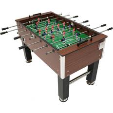 Football Games Table Sports Sunnydaze 55in Foosball Game Table with Folding Drink Holders
