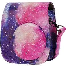 Camera Bags Camera Case Compatible with Fujifilm Instax Mini 11/ 9/ 8/ 8 Instant Camera with Adjustable Strap and Pocket (Spotted starry sky)